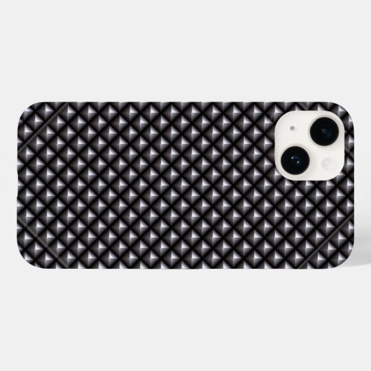 Rocker Industrieel Staal Geruite Diamanten Case-Mate iPhone Case (Achterkant (horizontaal))