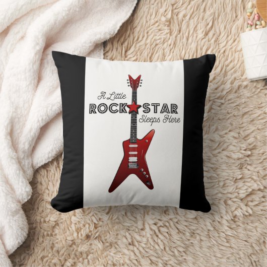 Rocker Kind Guitar Rockstar Thro Kussen (Deken)