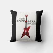 Rocker Kind Guitar Rockstar Thro Kussen (Achterkant)