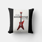 Rocker Kind Guitar Rockstar Thro Kussen (Voorkant)