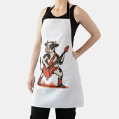 Rocker Koe, Koe spelen gitaar Schort (Insitu)