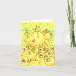 ROCKER KUIKEN, LENTE MOSH PIT NOTITIEKAART Blanco