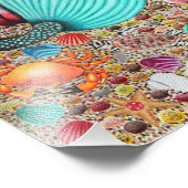 Rocker Mermaid en de betoverende cornucopia Foto Afdruk (Hoek)