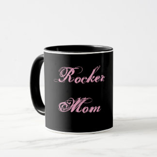 Rocker Moeder Cocoa & Koffiekop (Zwart & Roze) Mok