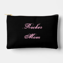 Rocker Moeder Cosmetische Tas (Zwart & Roze)