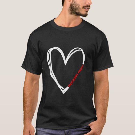 Rocker Moeder Hart T-shirt (Voorkant)