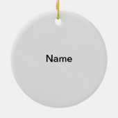 Rocker Mom-ornament Keramisch Ornament (Achterkant)