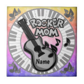 Rocker Mom  Tegeltje (Voorkant)