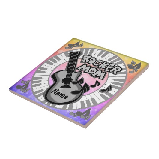 Rocker Mom  Tegeltje (Zijkant)