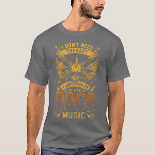 Rocker Music Drums Rock And Roll friend T-shirt (Voorkant)