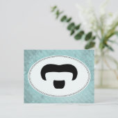 Rocker Mustache Briefkaart (Staand voorkant)