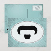 Rocker Mustache Briefkaart (Voorkant / Achterkant)