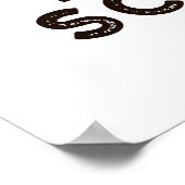 Rocker Paper en Scissors Funny Game Pun Poster (Hoek)