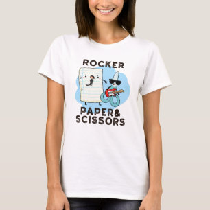 Rocker Paper en Scissors Funny Game Pun T-shirt