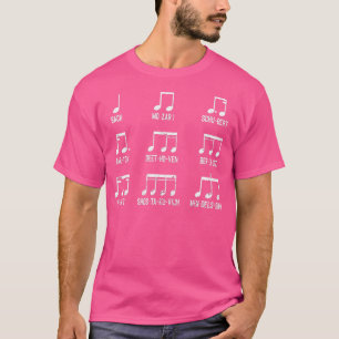 Rocker Piano Drummer Note Classic Co T-shirt