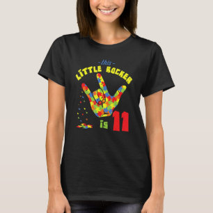 Rocker Rock Leeftijd 11 Jaar Oud Geboorte Puzzel A T-shirt