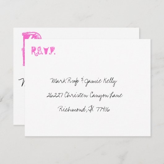 ROCKER RSVP's RSVP Kaartje (Voorkant / Achterkant)