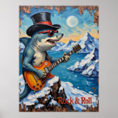 Rocker Shark, Icy Stage Aanwezigheid Poster (Voorkant)