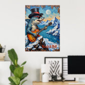 Rocker Shark, Icy Stage Aanwezigheid Poster (Thuiskantoor)
