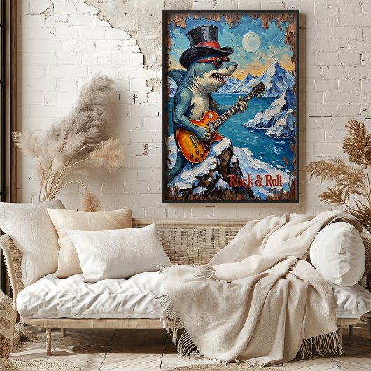 Rocker Shark, Icy Stage Aanwezigheid Poster