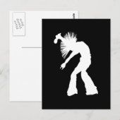 Rocker Silhouet Briefkaart (Voorkant / Achterkant)