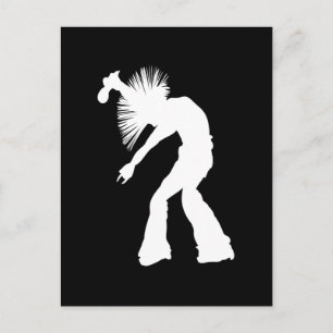 Rocker Silhouet Briefkaart