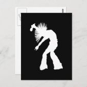 Rocker Silhouette Briefkaart (Voorkant / Achterkant)