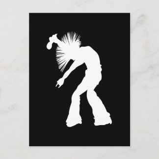 Rocker Silhouette Briefkaart