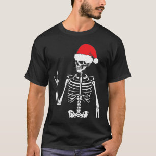 Rocker Skelet Hand Rock op kostuum Fun Christmas T-shirt