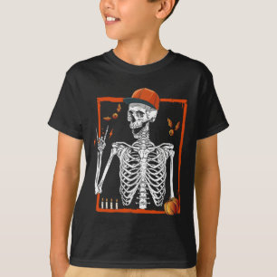 Rocker Skelet Hand Rock op kostuum Fun Halloween T-shirt