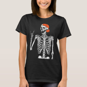 Rocker Skelet Hand Rock op kostuum Fun Halloween T-shirt