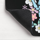 Rocker Skelet Pet Skater Cool Halloween Punk Roc Muismat (Hoek)