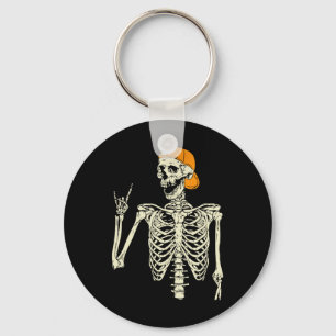 Rocker Skelet Pet Skater Cool Halloween Punk Roc Sleutelhanger