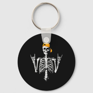 Rocker Skelet Pet Skater Cool Halloween Punk Roc Sleutelhanger