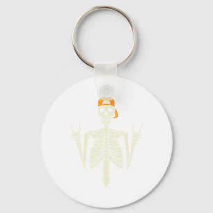 Rocker Skelet Pet Skater Cool Halloween Punk Roc Sleutelhanger