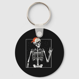 Rocker Skelet Pet Skater Cool Halloween Punk Sleutelhanger
