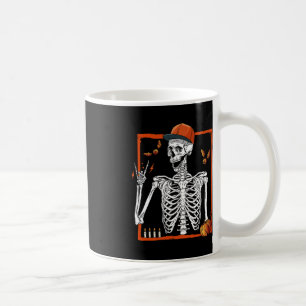 Rocker Skeleton Hand Rock on Costume Funny Halowe Koffiemok