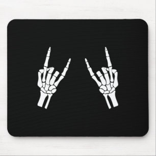 Rocker Skeleton Hand Rock on Costume Funny Halowe Muismat