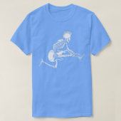 Rocker Skeleton, Mannen Halloween Funny, Skeleton  T-shirt (Design voorkant)