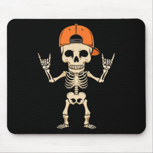 Rocker Skeleton Pet Halloween Punk Rock Mannen Boy Muismat