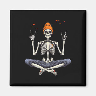 Rocker Skeleton Pet Skater Cool Halloween Punk Roc Magneet