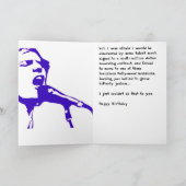 Rocker, Ter ere van je verjaardag ging ik naar... Kaart (Binnen)