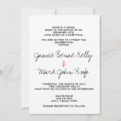 ROCKER-trouwuitnodiging Kaart (Achterkant)