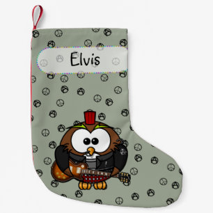 rocker uil kerst sok kleine kerstsok
