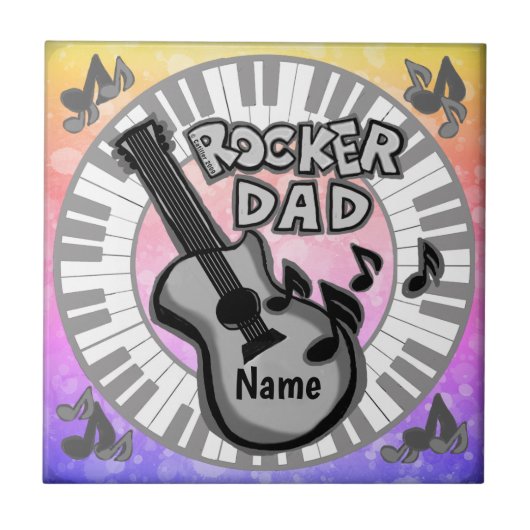 Rocker Vader Tegeltje (Voorkant)