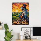Rocker van de Rolling Greens Poster (Thuiskantoor)