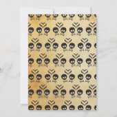 Rocker Wedding Invitation - Skull & Crossbones Kaart (Achterkant)