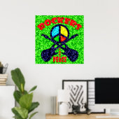 ROCKERS VOOR VREDESPOSTER POSTER (Thuiskantoor)