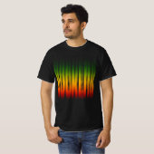 Rockers Wazig Effect Typografie Rasta Reggae T-shirt (Voorkant volledig)