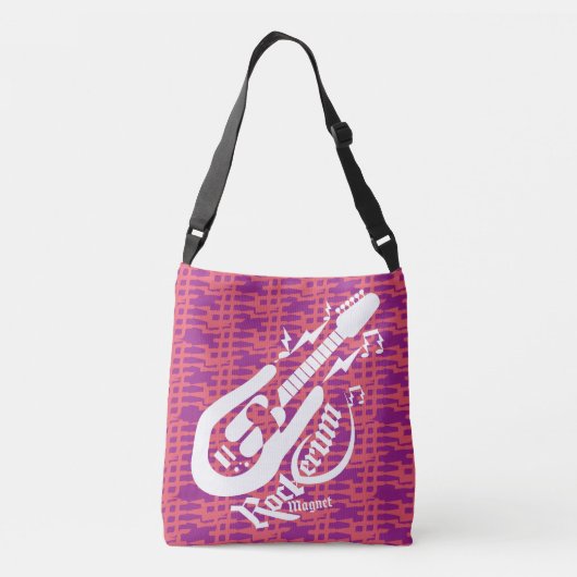 ROCKERUM MAGNET ROCK BY MASANSER PIXELAT CROSSBODY TAS (Achterkant)